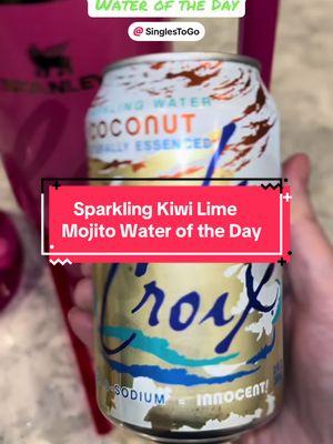 #creatorsearchinsights 🫧Sparkling Kiwi🥝Lime🍋‍🟩Mojito Water of the Day @Skinny Mixes #skittles #skittlesquad🌈 #tastetherainbow🌈 #tropical #sparkling #water #h2o #watertok #hydration #healthbenefits #skinnymixes @LaCroix Sparkling Water 