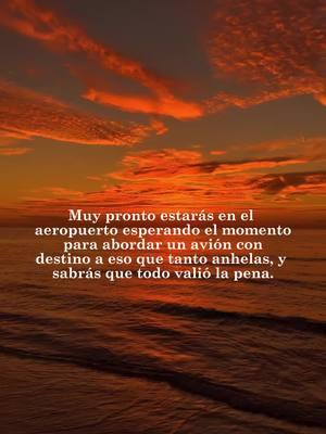 Cada paso, cada sacrificio, cada momento de duda te ha preparado para este preciso instante. ✨ No ha sido fácil, lo sé. A veces te preguntas si todo este esfuerzo realmente valdrá la pena... pero déjame decirte algo: sí lo vale. 💪 Cuando estés ahí, listo para despegar, mirando hacia atrás, entenderás que cada desafío fue parte del camino hacia tu mejor versión. 🌟 El éxito no es el final, es apenas el comienzo de lo que puedes lograr si sigues avanzando. 🚀 👉 ¿Estás listo para dar el siguiente paso hacia tu futuro? 🔥 sígueme para más contenido:  @byasebastian @sebastianriveracoach #usa #inspiración #motivacion #mentalidad #frases #consejos #gratitud #resiliencia #desarrollopersonal #emprendedores #exito #emprender #emprendimiento #venderonline  #habitos #exitosos