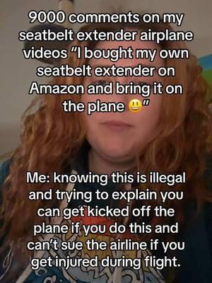 Please don’t buy extenders for airlines just ask when you board 😩 #seatbeltextender #seatbelt #airplane #airline 