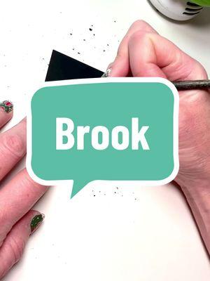 Replying to @𝔹𝕣𝕠𝕠𝕜 it’s beth to all you drive thru people.  #brook #letteringideas #scratchart #namerequest 