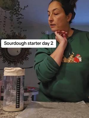 Sourdough starter day 2. Using method from @fullproofbaking  #sourdoughstarter #resolution2025 