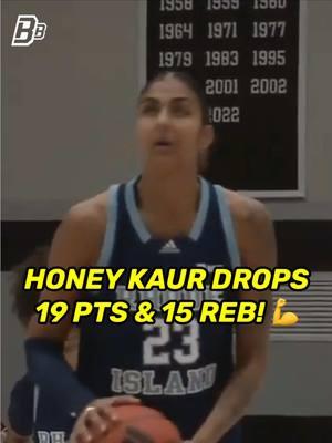 @Honey Kaur continues to DOMINATE! The senior forward dropped 19 points and a career-high 15 rebounds to lead Rhode Island WBB to a win over St. Bonaventure. This marks her fifth double-double of the season, and she’s averaging 12.9 PPG and 7.1 RPG. 💪🏀 #basketball #collegehoops #womensbasketball #cbb #wbb #rhodeisland #a10 