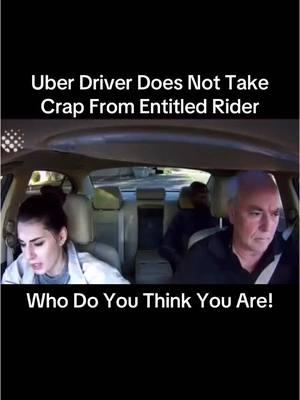 Uber Driver Does Not Take Crap From Entitled Rider #fyp #uber #taxi #uberride #lyft #uberdriver #taxidriver #dashcam #police 