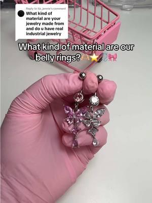 Replying to @Itz_jennie we got you!🎀⭐️🫶🏼 #bellypiercings #piercings #waterproof 