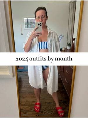 2024 outfits by month #OOTD #buysecondhand #thrift #SlowFashion #ThriftedStyle #PersonalStyle #colorfulfashion #outfit4real #reallifeandstyle #momoutfit #styleover40 #wfhstyle 