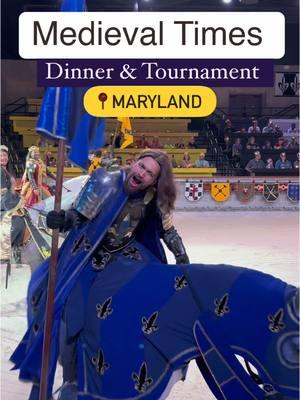 Medieval times dinner and tournament in Maryland  is truly an unforgettable, family fun experience! It’s an all NEW show so even if you have been before its going to be different then years past. ❤️We left with raspy voices from cheering so much! I mean how cool is it to witness our states official sport first hand while eating a 4 course meal !? The performers do a fantastic job getting the crowd involved. We highly suggest going, we all had a blast. It is pricey in my opinion BUT I did find a discount to share. Purchase tickets online to maximize your savings . Read for more info. Here are some details … 📍7000 ARUNDEL MILLS CIRCLE, HANOVER, MD 21076 ⏰ Show lasts 2 hrs and is offered on weekends and selective weeknights. See their website further show dates. 💰$73.95 ADULTS $46.95 CHILDREN ‼️  Guests can save 15% on their tickets by using the promotional code 15MT. 🇺🇸Medieval Times is honored to salute the men and women of our armed forces and their families by providing exclusive offers and discounted tickets. Military tickets can be purchased in two ways: At participating military bases throughout the United States. A free Royalty upgrade is included exclusively with base purchases. Below via our partnership with ID.me and Canadian Forces – discounted ticket rates provided for all Castles. 👑Kingdoms come together to celebrate their alliance and a new era of peace. But the celebration may be short lived when rumors of a betrayal are afoot. Witness intense sword fights and jousting like you’ve never seen as six knights compete to become defender of the realm. Two-Hour Tournament • Four Course Feast • Magnificent Pure Spanish Horses • Authentic Sword Fights and Jousting #m#medievalm#medievaltimesm#marylandh#hanovermdk#knightsj#joustingk#kingq#queena#arundlecastlet#thingstodoinmaryland