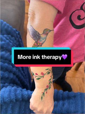 You only saw a sneak peek off my tattoo that matches my nieces. You know I had to be extra and get more than just a Sun lmao. So here’s the whole thing. Takes up most of my lower arm and I am in love with the hummingbird which is for my momma💜💜💜. #tattoos #ilovetattoos #aries #sun #hummingbird #mymomma #mamaerzenscorner #erzenscorner #fypシ゚viral #fyp #workhardplayhard #stillworkingalwaysworking #thursday #dreams #goals 