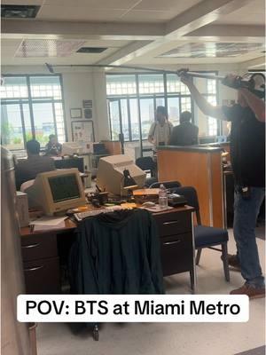 Filming last scene of episode 1 at Miami Metro! Yes 👍🏻  #DexterOriginalSin #Dexter @Dexter on Showtime @actorjamesmartinez @renowilson1 