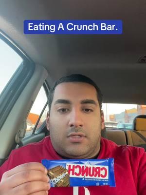 Eating A Crunch Bar. #fyp #foryou #foryoupage #crunch #candy #crunchcandybar #redwhiteandblue #usa #crunchcandy #us #candybar #unitedstatesofamerica #candytiktok #unitedstatesflag #usflag #candytok #tiktok 