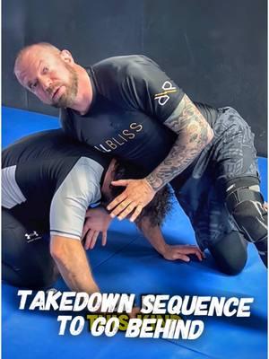 The underhook inside trip combines great into a sequence for other takedowns, such as ankle picks, single legs, or in this case, a snap down to front headlock. A longer video of this sequence and other options is on my YouTube channel.  Gear from @rollbliss  & @anaconda_fightwear  #frontheadlock #takedown #jiujitsu #judo #wrestling #mma #bjj #knightjiujitsu #rollbliss #anacondafightwear #submissiongrappling