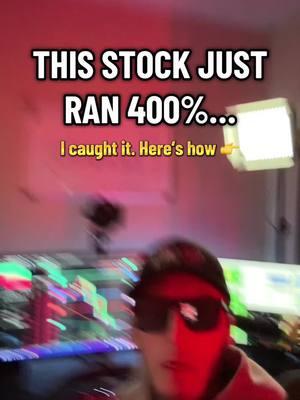 This stock just ran more than 400%… and this is how I caught it so YOU CAN TOO!  #howtotrade #tradingeducation #tradingtips #stockstowatch 