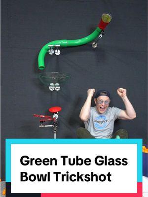 Green Tube Bowl Trickshot #trickshot #trixshot #trixshot0142