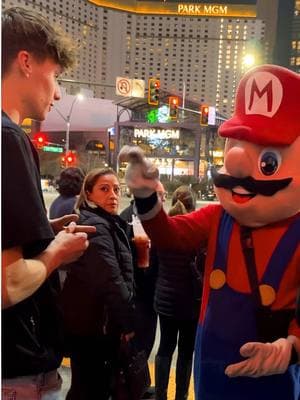 Vegas Is Another New York With The People In Costumes  . . . . . . #lasvegas #mario #supermario #fypシ #2025trends 