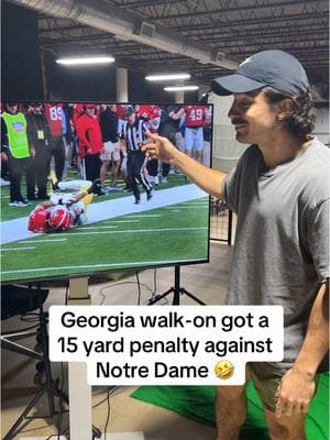 @BetrJojo Is this kid serious 😂 #georgia #notredame #football #sports #sugerbowl 