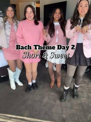 Bach Theme Day 2! Short & Sweet 🎀 #savannah #bacheloretteparty #bachtrip #bachparty #shortandsweet #bachelorettetheme @Adrian Santana @Moochontherocks @_nmcis 