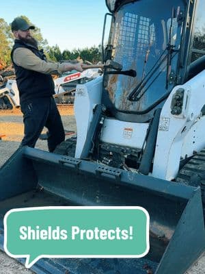 @SHIELDSWindshields protecting you and your equipment! #Bobcat #Forestry #SkidSteer #CompactTrackLoader #T770 #T86 #MrSubaru1387 #MechanicsOfTikTok 