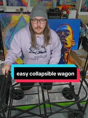 ez pz. gonna use it for art fairs  #wagon #wagonstoller #picnic #baseballgame #family #familytime #newyearnewaura #treasurefinds  #spotlightfinds #creatorboostcamp #mademyyear #falloutfits #beautifulyou #elevateyourhome #seasonalessentials #tiktokshoplastchance #giftsforher #giftsforhim 