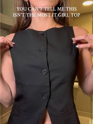 style this boat neck vest top with me from cider! @shopcider #cider #ciderhaul #boatnecktop #vesttop #vestoutfit #vestoutfit #itgirl #goingoutoutfit #goingouttops @Cider #blacktop 