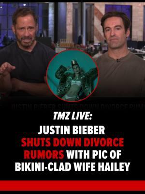 #JustinBieber is shutting down the divorce rumors! Harvey and Elex discuss Justin's bikini pic of #HaileyBieber on #TMZLive🔥👙