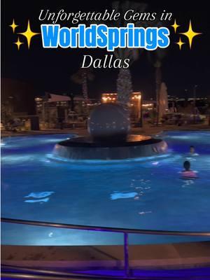 Ultimate Relaxation at WorldSprings! 🌟 Looking for the perfect escape to unwind and recharge ? I Just spent an unforgettable day at Dallas’ premier mineral hot springs— @worldsprings !  ✨ Soak in over 40 globally-inspired mineral hot springs, each designed to reflect the therapeutic waters from around the world, with temperatures ranging from 85°F to 104°F.  ✨ Enjoy the invigorating contrast of Finnish saunas and refreshing cold plunges (for those brave enough to try!). ❄️🔥  ✨ Book a luxurious massage or facial at their spa and let your stress melt away. 🙌  ✨ Lounge by the poolside with delicious food and drinks from the full-service bar, or relax near cozy fire pits.🍹 Whether you visit during the day or night, WorldSprings is your ultimate year-round destination for self-care, relaxation, and wellness. Don’t miss out on this oasis in The Colony, Texas! 📍 3240 Plano Pkwy, The Colony, TX 75056 🕒 Soak Hours: Sunday to Thursday (10am - 9pm),  Friday to Saturday (9am - 11pm 💆‍♀️ Spa Hours: Daily 9am - 8pm Plan your visit today and experience this slice of paradise!www.worldsprings.com #travel #worldsprings #dallas #texas #thingstodo #thingstodoindallas #explore #spa #wellness