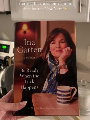 I have heard such amazing things about Ina’s memoir.. so excited to start it right in time for the New Year! Cheers to everyday luxuries and romanticizing life ✨🥂 #inagarten #inagartenmemoir #inagartentok #romanticizeyourlife #romanticizelife 