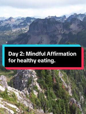 “ I eat for nourishment, not punishment or reward” means that you approach eating solely as a way to provide your body with the nutrients it needs to function properly, without using food as a means to either punish yourself by restricting it or reward yourself by indulging in unhealthy treats when feeling good or achieving a goal. Find the mindful eating affirmation that suits you best and say it, write it, or place it everywhere you need to until your brain believes it.  #mindsetmotivation #affirmations #foodtiktok #drjen #fyp 