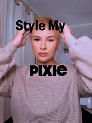 Pixie goals ✂️ Styling my short hair today and dreaming of going *blonder* soon! Stay tuned for the transformation—it’s going to be so good. 💁🏼‍♀️  #shorthair #shortcuts #pixiehair #pixiecut 