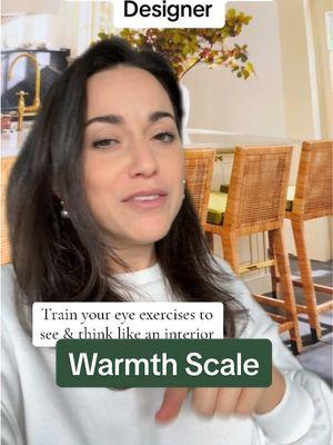 #greenscreen Let’s clarify what the warmth scale means when it comes to Interior Design. In this train your eye exercise- tell me on a scale of 1-10 (ten warmest) where it’s room sits on that scale.  #interiordesign #interiordesigner #colortheory #howtodesign #howtobecomeaninteriordesigner #interiordesigntools #pinterest 