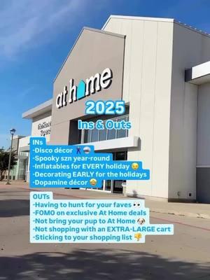 2025 ✨ Ins & Outs ✨ At Home Edition Shopping the Superstore Clearance Sale up to 50% off is so IN for 2025. #AtHomeStores #AtHomeFinds #2025InsandOuts #InsandOuts #NewYear