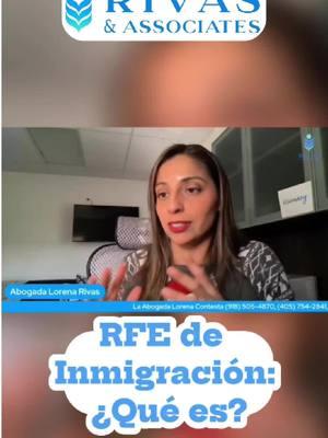 ¿Recibiste una RFE de Inmigración? ¿Qué significa? 📑🔍 📍 Ayudamos a clientes en todo EE.UU. 📞 ¿Tienes preguntas? ¡Estamos aquí para ayudarte! ☎️ - Nacional: (844) 37-RIVAS #Inmigracion #Immigration #RivasAssociates #abogadaLorena #RivasyAsociados #AbogadaDeInmigración #DerechosMigratorios #AyudaLegal #SueñoAmericano #immigrationlaw #Inmigración #abogada #Inmigración #abogadadeinmigracion #RFE #SolicitudDeEvidencia ⚠️ Los resultados pueden variar de un caso a otro. Se requiere una consulta detallada para determinar si usted califica para nuestros servicios. Tenga en cuenta que hay diversas tarifas de presentación dependiendo de las aplicaciones que enviamos al USCIS, las cuales deben pagarse por separado. Nuestra tarifa solo cubre los honorarios por nuestra representación legal. No prometemos ni garantizamos resultados específicos, ya que cada caso es único. Esta información tiene propósitos educativos y no debe interpretarse como asesoría legal. Se recomienda a los clientes buscar consejo personalizado para su situación. ⚠️