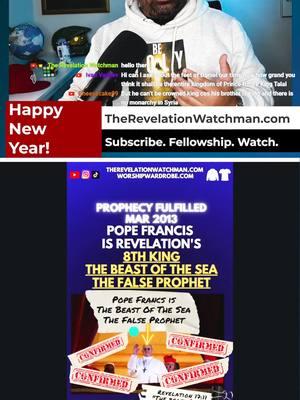 Pope Francis fulfills Revelation 17:11, the rise of THE False Prophet, the Beast Of The Sea of Revelation. Now we can look for the next verse Revelation 17:12, the rise of 10 King to receive power & authority WITH Pope Francis. #God #Jesus #HolySpirit #Gospel #Christian #Christianity #Bible #JesusChrist #Christ #lastdays #endtime #secondcoming #jesusreturn #faith #bookofrevelation #falseprophet #pope #popefrancis #beastofthesea #antichrist #princehassan #princehassanbintalal #prayer #Syria #pastor #Church #ufo #Trump