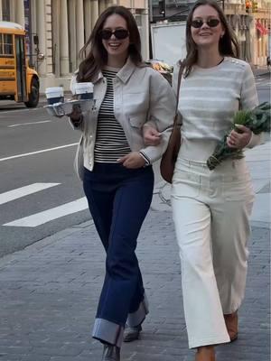 What’s better than a day in the city with your BFF wearing cute outfits? @kristel and @zeinkurdi would probably say: nothing! 👯‍♀️ #stylish #jacket #womensfashion  #OOTD #StreetStyle #citygirls 