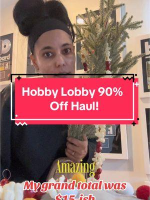 I love catching a good sale! Anyone else get a good after Christmas deal? #hobbylobby #hobbylobbyhaul #90percentoff #targethaul #afterchristmassale #clearancesale 