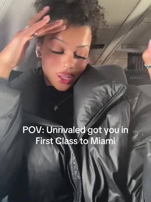 Feelin all boujie and shiii💅🤣 @Unrivaled Basketball #miami #firstclass 