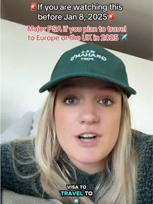 **CORRECTION: Europe’s ETIAS not until summer 2025!!  in this TikTok, I share how you will need a visa to go to the UK or EU as soon as next week, January 8.  I talk about where to go what to expect and why you need it. #visiteurope #visituk #visarequirements #2025travel ##traveltok