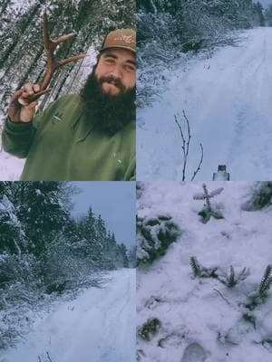 First shed of 2025! #maine #shedhunting #shedseason #shedseason2025 #deersheds #winter #snowstorm #plowing #graderoperator #bluecollar #hunting #deerhunting #207 #beyondtheboundaries #livemoregobeyond 