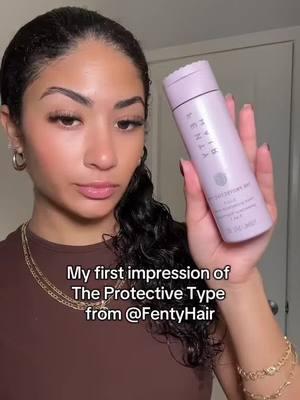 @Fenty Hair for the win!! 😍✨ #FentyHair #heatprotectant #stylingcream #gifted #FentyHairPartner #curlyhairroutine 