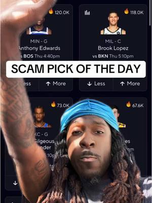 We are BACK! Scam picks of the day today I got 3! Watch carefully! #underdog #prizepicks #scampicks #rebet #fliff #greenscreen 