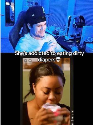 Don’t ever give her a job in a nursery 💀 #fyp #fypシ #foryou #addiction #strangeaddictions #mystrangeaddiction #diapers #viral #reaction #reactionvideo #clips #funny #explore #trending 