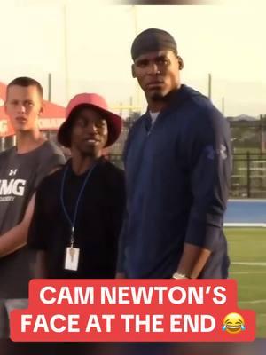 Was he amazed or angry? 🤔 (via @Rivals)  #football #camnewton #target #bullseye #highlights #highschoolfootball #accurate #qb #quarterback 