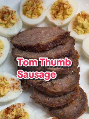 Here’s how I made the Tom Thumb sausage that my aunt sent me from #easternnc #carepackage #waynecountync #northcarolinagirl #fyppppp 