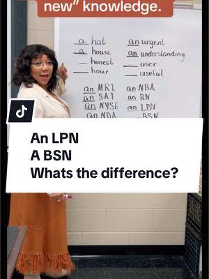 In this impactful lesson, we explored the use of ‘A’ vs. ‘An’ with real-world examples from healthcare careers, like an LPN (Licensed Practical Nurse), an RN (Registered Nurse), and an ABSN (Accelerated Bachelor of Science in Nursing). We clarified why we say ‘a horse’ but ‘an hour,’ tying grammar rules to meaningful career discussions. Along the way, we explained what LPN, RN, and CNA stand for and discussed the difference between occupations and careers, encouraging students to think about their future paths. This lesson blends grammar, career development, and choice-making to ensure everyone learns something new! #GrammarLesson #EnglishMadeEasy #LearnGrammar #ANorAChallenge #GrammarInContext #ESLLesson #MiddleSchoolGrammar #LanguageLearning #TeachEnglish #EducationForAll #GrammarRules #EnglishGrammarTips #TeachingWithImpact #GrammarMatters #ViralGrammarLesson #GrammarAndCareers #ANorA #HealthcareCareers #CareerDevelopment #LPNtoRN #EducationWithPurpose #TeachGrammarRight #LearnAndGrow #MiddleSchoolMatters #FutureFocusedTeaching