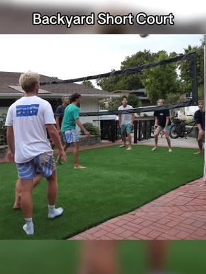 Backyard short court #volleyball #backyard 