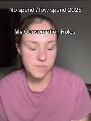 While I’m not doing a full low buy year I do have some consumption rules for myself #budgeting #budget #personalfinance #lowbuy #nospend 