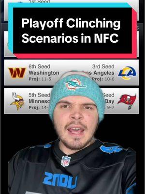 Playoff Clinching Scenarios in NFC #NFL #nfltrending #nflviral #nflfootball #trending #nfc #playoffs 