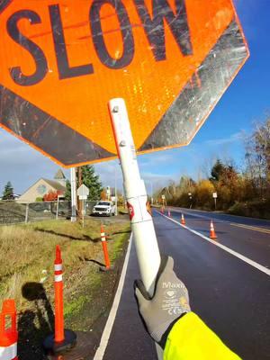 Draft from 11-22-24, Flagging a 4-way intersection with the Traffic lights shut off!  #bluecollar #work #trafficcontrol #flagger #job #career #fyp #cars #truck 