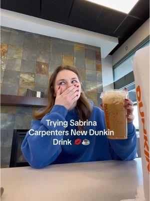 Actually sooo good @Sabrina Carpenter @Dunkin' 💋☕️#sabrinacarpenter #sabrinacarpenterdunkindrink #sabrinacarpenterespresso #shakinespresso 