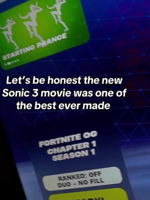 Sonic 3 was crazy good #sonicthehedgehog #sonic3 #fyp #fortnite #fortnitememes #fortnitefunnyfyp #fortniteshortclips #fortnitecontent #ogfortnite #tiktokpolaris2019 #fortnitefunnyclips #fortnitefunnymoments 