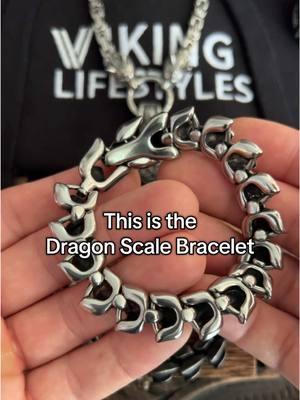 ⚔️🐲 Dragon Scale Bracelet ⛓️ Norse Jewlery 🪓  Available to Order on TikTok Shop 🛍️  #dragonscales #norsepagan #godofwarragnarok #assasinscreedvalhalla #vikingrise 