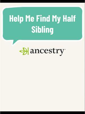 Help me find my #halfsibling from #ancestry #genomelink #23andMe #DNA #IncognitoBuffalo 